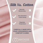 MATASSE Silk Eye Mask for Sleeping with Adjustable Elastic Band - 3D Contoured, Eye Cover Sleep Mask w/Genuine Mulberry Silk Including The Strap for Women, Men (Pink)
