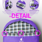 GEERTOP Flannel Sleeping Bags for Adults Big & Tall People Portable Cold Weather Envelope XXL All Seasons Camping Sleeping Bag