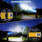 Rechargeable Flashlights High Lumens - Super Bright Small Pocket Magnetic Flashlight, 8 Modes LED Tactical Flash Light, Dual Button Powerful Flashlight for Camping (2, Yellow Gold)