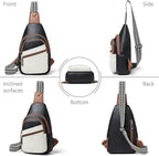 Sling Bag Crossbody Bags for Women Small Cross Body Bag Fanny Packs Chest Sling Purse for Daily Travel Leisure Sport