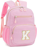 Kids Backpack for Girls 5-8, Cute Personalized Elementary Backpack for Kids Birthday Gifts (Pink K)
