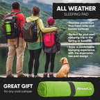 POWERLIX Ultralight Inflatable Camping Sleeping Pad - Camping Mattress Sleeping Mat for Backpacking, Hiking, Compact Lightweight Sleeping Pad for Camping, Inflation Bag/Repair Kit Included