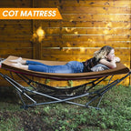 CYMULA Camping Cot Mattress 2in Memory Foam Sleeping Pad,Soft Warm Non-Slip Camping Mattress Topper with Retaining for Adults,Portable Roll up Pad for Travel(75 x30)（only Mattress）