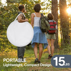 Alvantor Screen House Gazebo, 6-10-15 Person Pop Up Igloo Screened Canopy Tent with Mosquito Netting Sides, Instant UV Resistant Sun Shelter for Garden, Patio, Backyard