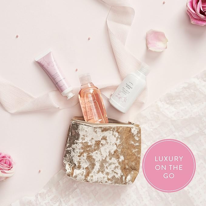 Kimono Rose Travel Set with Beauty Bag