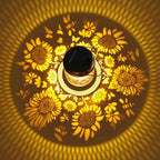 Sunflower Solar Lanterns Outdoor Waterproof with Shepherd Hook, Sunflower Birthday Gifts for Women Mom Grandma, Metal Solar Hanging Lights Garden Decor for Outside Yard Patio Pathway Backyard Porch