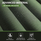 TOBTOS Inflatable Camping Sleeping Pad with Pillow, Thick 6 Inch Ultralight Sleeping Pad with Built-in Pump, Lightweight Sleeping Mat for Camping, Backpacking, Hiking, Tent (Green)