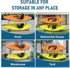 Kayak Storage Rack, Heavy Duty Freestanding Kayak Rack for Garage and Outdoor Storage, Kayak Stand Adjustable for Kayak, Canoe, Surfboard and Paddle Board
