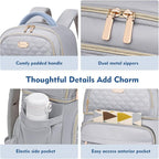 Backpack Cooler Lunch Backpack Double Decker Lunch Box,Insulated Backpack Lunch Cooler Bag, Lightweight Leakproof Lunchbox Backpack for Women Men to Travel,Picnic,Hiking,Beach,Camping