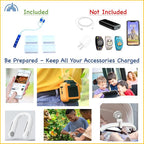 MultiCharger for MagicBand+, MagicBand + & Magic Band Compatible with FuelRod and Other External Battery. Disney World Accessories for Trip to Disneyland or Cruise (USB-A, 2-Pack)