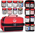 418-Piece First Aid Kit for Home, Travel, Camping, Hiking & Outdoor Emergencies, Tear-Resistant Survival Kits for Business, Vehicle & School, Multi-Use Emergency Medical Supplies