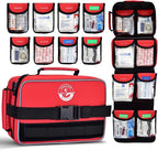 Premium 418-Piece First Aid Kits for Home, Car, Boat, Hiking & Outdoor Emergencies, Tear-Resistant Survival Kits for Business, Vehicle & School, All-in-One Waterproof Emergency Urgent Care Kit