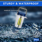 Durapower LED Camping Lantern Rechargeable, Bright 2000 Lumen, 5 Modes, 4000 mAh Power Bank, IP44 Waterproof Lantern for Hurricane, Emergency, Power Outages, Home