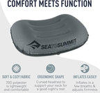 Sea to Summit Aeros Ultralight Inflatable Camping and Travel Pillow, Regular (14.2 x 10.2), Aqua