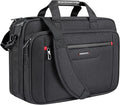 VANKEAN Laptop Briefcase Premium Laptop Case Fits Up to 17.3 Inch Business Shoulder Bag Laptop Expandable Water-Repellent Messenger Bag for Men/ Women Computer Bag for Travel/ Business/ Black