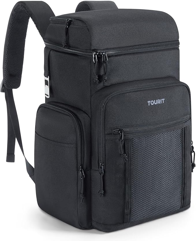 TOURIT Waterproof Cooler Backpack: 30 Cans Insulated Leakproof Portable Cooler Bag Beach Travel Camping Picnic Hiking