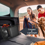 Mini Padded Folding Chairs, Garage Stool, Portable Camping Chair with Cushion, Lightweight Lawn Chair, for Outdoor Sports Events, Patio, Fishing, Hiking, Hunting, Picnic, Beach (Black 2 Pack)