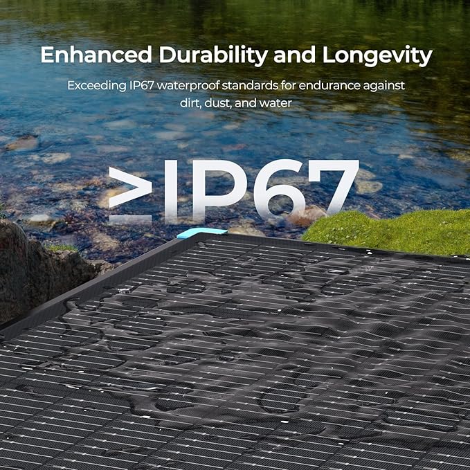 Renogy 100 Watt Solar Panel Suitcase, N-Type 100W Portable Foldable Solar Panels, 25% High Efficiency with 19% Lighter, Fast Setup with Kickstands, IP67 Waterproof for RV, Camping, Off-Grid, Blackouts