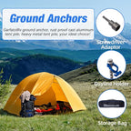 Homeon Wheels 18 Pcs Ground Anchors Aluminum Non-Rust Screw Cast Tent Stakes Heavy Duty Metal Anchors for Securing Animals, Tents, Canopies, Sheds, Car Ports, Swing Sets Outdoors Beach