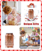 Nacome Elephant Solar Lanterns for Garden Decor: Waterproof Hanging Metal Decorations with LED Lights for Yard Lawn Porch Patio Landscape Pathway