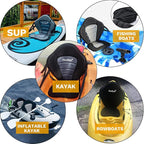 Universal Deluxe Kayak Seat Cushion with Storage Bag for Kayak,Padded Boat,SUP,Canoe,Fishing Boat,Seats with 4 Adjustable Straps