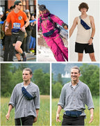 Waterfly Fanny Pack Slim Soft Polyester Water Resistant Waist Bag Pack for Man Women Carrying iPhone 8 Samsung S6, Sapphire Blue