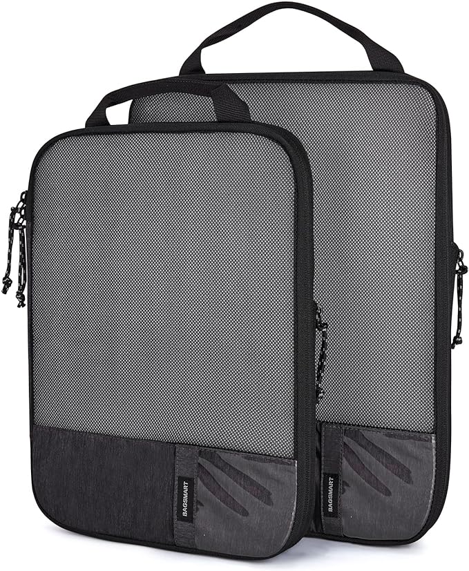 BAGSMART 6 Set /4 Set/2 Set Compression Packing Cubes for Travel, Lightweight Luggage Organizer Bags, Durable Space Saver Bags Travel Essentials