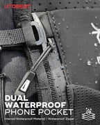 UTOBEST Running Vest for Women Men, Reflective Hydration Vest with 500ml Soft Water Bottle, 5L Phone Holder with Adjustable Belt & Ample Storage