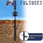 16In Tent Stakes with 6PCS Heavy Duty Adapter, Screw Ground Anchors, Tree Straightening Kit, Mobile Home Anchors (Black)