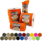 TOUGH-GRID Paracord Rope 750 lbs Nylon Parachute Cord, Made in USA Survival Kit, Outdoor Adventures, Camping, Tactical Gear & Emergency Supplies, Military Type IV Mil-Spec