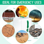 3 Pack Collapsible Water Container with Spigot, Foldable Camping Water Container Portable Camping Storage Carrier Jug for Outdoors Hiking Emergency Kit Backpack (Green,5.3 Gallon)