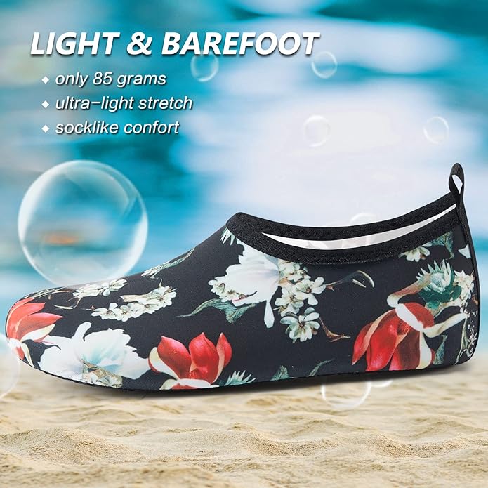 Deevike Water Shoes for Women Men Barefoot Quick-Dry Aqua Socks Slip-on for Beach Swim Surf Yoga Exercise