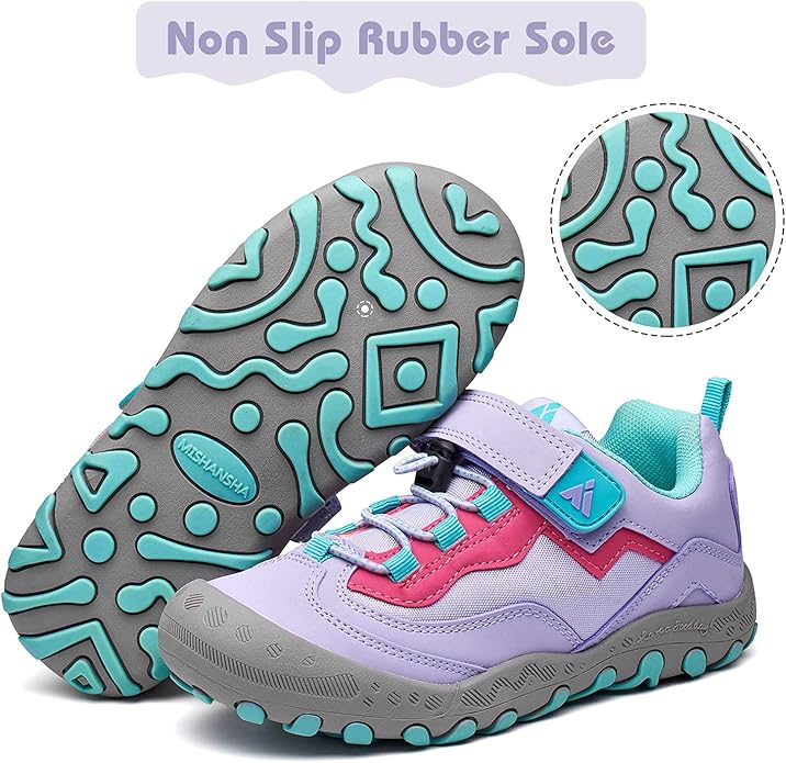 Mishansha Boy's Girl's Hiking Shoes Low Top Sneakers Outdoor Trekking Walking Climbing Running Shoes