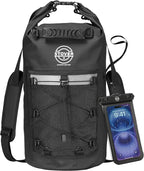 STOVER 5/10/25/30/40/55L Waterproof Backpack- Floating Dry Bag for Kayaking, Travel, Beach, Hiking, & Camping, Men/Women