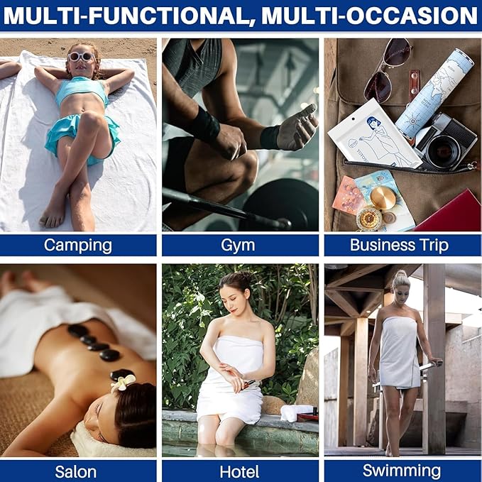 Compressed Towels – Travel Towels for Cleaning, Camping, Gym, Hiking, Baby, Emergency Use – 100% Cotton, Chemical-Free, Expands with Water – Portable & Reusable (40 pcs)