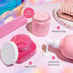Nectar Life Daily Glow Kit Body Skin Care Set, Whipped Soap, Sugar Body Scrub, Hand Wash (Fruit Smoothie Scent)
