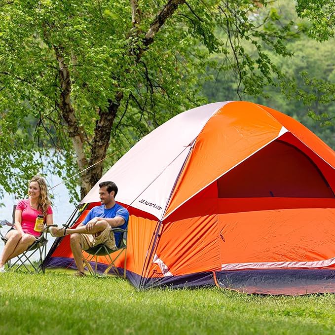 2 Person Camping Tent 4 Person Tents for Camping Windproof Tents for Camping Hiking Backpacking Traveling 2/3/4 Family People Tents for Camping Portable Tent with Carry Bag