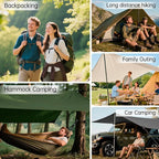 FREE SOLDIER Camping Tarp Waterproof Portable Multifunctional Outdoor Camping Traveling Awning Backpacking Shelter Rain Tarp (Greenish Brown 6 Loop 10×12ft)