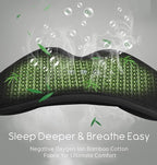 Sleep Mask with Headphones Bluetooth 5.4, TOPOINT 3D Eye Mask Blackout with Soft Bamboo Cotton for Side Sleepers Women Men, Sleep Headphones Earphones HD Speaker Microphone for Travel Meditation Gift
