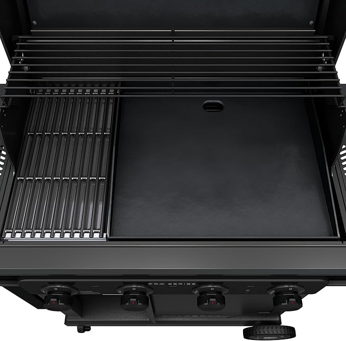 Char-Broil Pro Series with Amplifire Infrared Technology 4-Burner Propane Gas Grill and Griddle Cabinet, Black 463279224