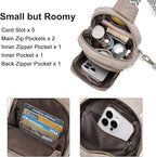 CLUCI Crossbody Bags for Women Men,Leather Sling Bag Cross Body Backpack for Woman Gifts for Women Birthday Unique