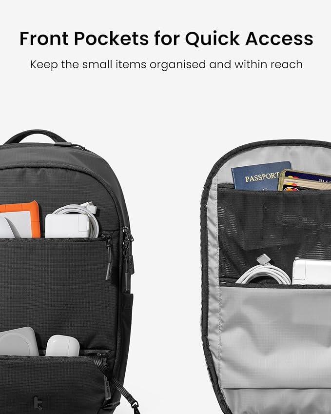 tomtoc Laptop Backpack 32L, Large Business Work Bag Fits 15.6-16 Inch Laptop, Water-Resistant Durable Computer Travel Backpack for Business Trip, Weekend Getaway