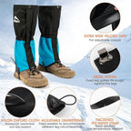 Waterproof Adjustable Leg Gaiters for Men and Women Snow Boot Gaiters for Hiking in Hunting Sand and Mud Mountain Climbing or Snowshoeing