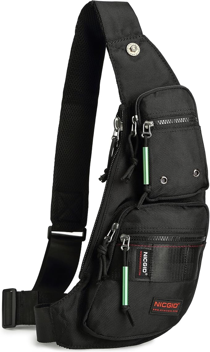 NICGID Sling Bag Chest Shoulder Backpack Crossbody Bags Casual Daypack for Men Women