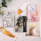 Passport Holder Cover,Traveling Passport Case Glitter Cute Passport Wallet for Women Watercolor Pink