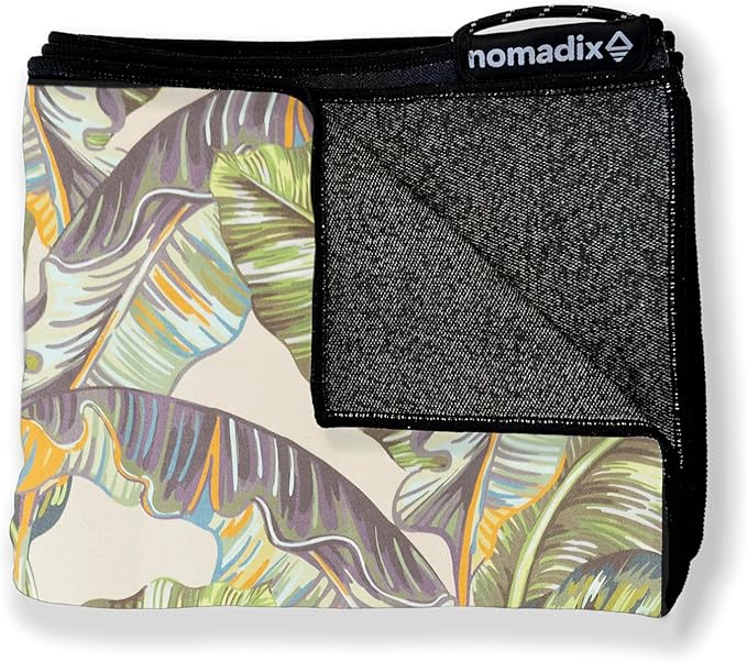 Nomadix Original Towel - Perfect for Beach, Pool, Travel, Camping, Yoga - Made with Recycled Materials - Super Absorbent - Sand Resistant - Banana Leaf Green - 72.5x30