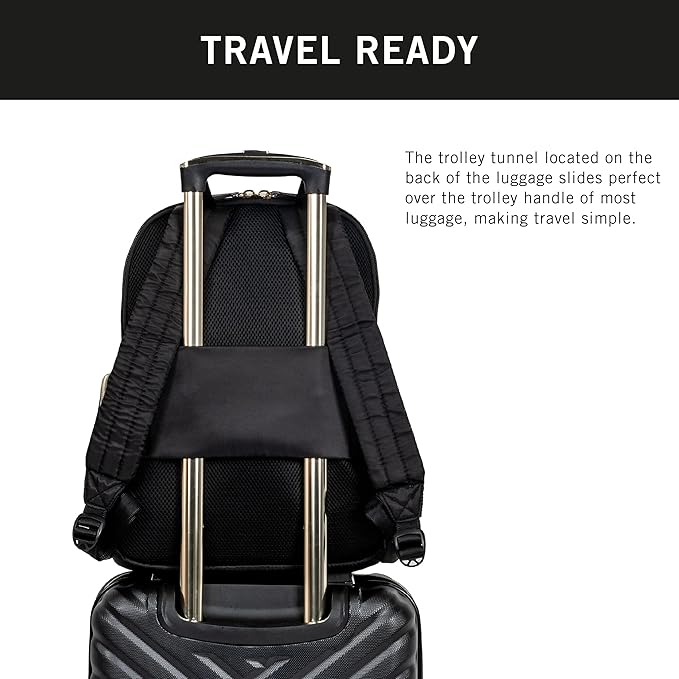 Kenneth Cole REACTION Sophie Backpack, Black, 15" Laptop