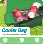 PLKO Camping Chairs with Canopy, Portable Quad Lawn Chair for Adults, Folding Recliner Chair with Cup Holder Outdoor Events and Shade- Support 330 LBS