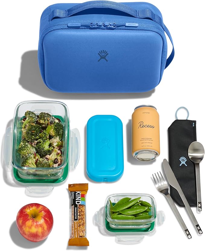 Hydro Flask Carry Out Lunch Box – Insulated Adult Lunch Cooler for Men and Women 5 L Cascade Blue