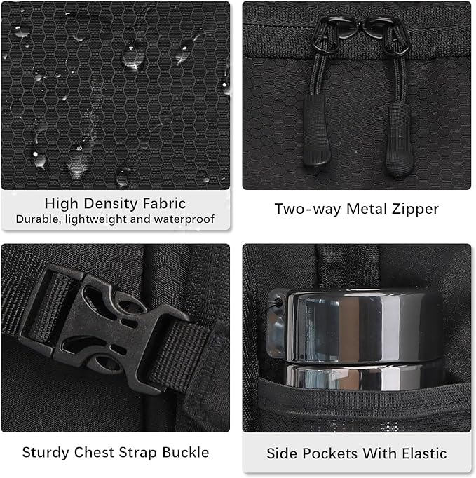 Hydration Backpack,Lightweight Hiking Backpack with 2L Water Bladder,Water Backpack for Biking, Running, Festival